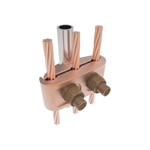 Conector Mecánico para 3 Cables para Calibre 2/0 AWG - 250 KCMIL a Tubería de 3/8