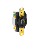 Receptáculo de Media Vuelta Industrial 30 A 125 V CA 2 Polos 3 Hilos (Nema L5-30R) Color Negro