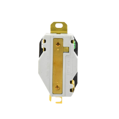 Receptáculo de Media Vuelta Industrial 30 A 125 V CA 2 Polos 3 Hilos (Nema L5-30R) Color Negro