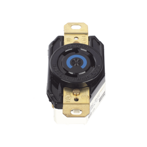 Receptáculo de Media Vuelta Industrial 30 A 250 V CA 2 Polos 3 Hilos (Nema L6-30R) Color Negro. Receptáculo de Media Vuelta Industrial 30 A 250 V CA 2 Polos 3 Hilos (Nema L6-30R) Color Negro.