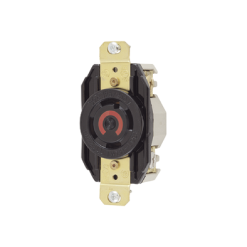 Receptáculo con Bloqueo de Media Vuelta Industrial 30 a 125/250 V CA / 3 Polos 4 Hilos / Nema L14-30R.