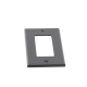 Tapa para Contacto Dúplex Color Negro.