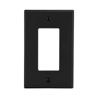 Tapa para Contacto Dúplex Color Negro.
