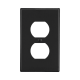 Tapa para Contacto Dúplex Color Negro.