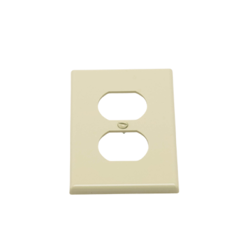 Placa de Pared para Contacto Duplex Color Marfil.