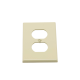 Placa de Pared para Contacto Duplex Color Marfil.
