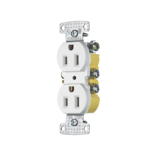 Contacto Duplex 15A 125V/ 2 Polos 3 Hilos/ Nema 5-15R/ Color Blanco.