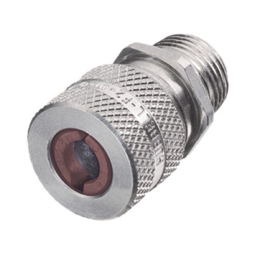 Conector de cable, de aluminio macho recto, .50 - .63 