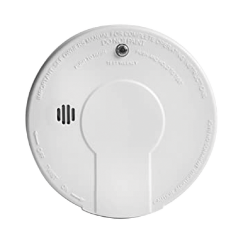 Alarma de Humo por Ionización AC Interconectable / Hasta 24 Dispositivos / Respaldo de Batería 9V / Función HUSH para Silenciar Falsas Alarmas / LED Indicadores Rojo y Verde / Cumple NFPA 72 / Para Hogares y Empresas Pequeñas