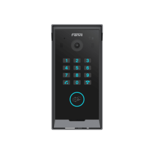 Videoportero Slim IP SIP con Cámara HD, IP IP65, Teclado Numérico y Relé, Apertura por BLE, Tarjeta, Remoto, Protocolo ONVIF, Compatible con App Fanvil Link