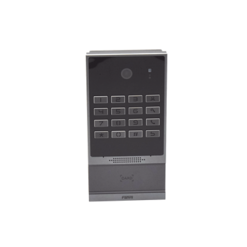 Videoportero SIP para Control de Acceso, Teclado numérico iluminado, 2 relevadores, anti-vandálico, IP66 y IK07, PoE
