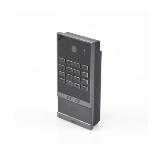 Videoportero SIP para Control de Acceso, Teclado numérico iluminado, 2 relevadores, anti-vandálico, IP66 y IK07, PoE