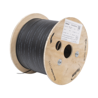 Carrete de 1 km de Fibra Óptica Drop, Interior/Exterior G.657A2 Monomodo de 1 Hilo (Unifibra), Dieléctrica, Forro Negro Carrete de 1 km de Fibra Óptica Drop, Interior/Exterior G.657A2 Monomodo de 1 Hilo (Unifibra), Dieléctrica, Forro Negro