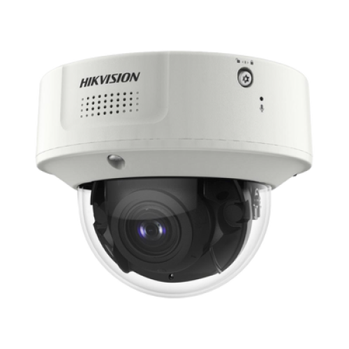 Domo IP 4 Megapixel / Lente Mot. 2.8 a 12 mm 2 / 40 mts IR EXIR / 2 Analiticos Simultaneos / DeepinView / 2 Micrófonos Integrados  / IP67 / IK10 / H.265+ / WDR 150 dB / Captura Facial / Búsqueda por Atributos / Conteo de Personas 