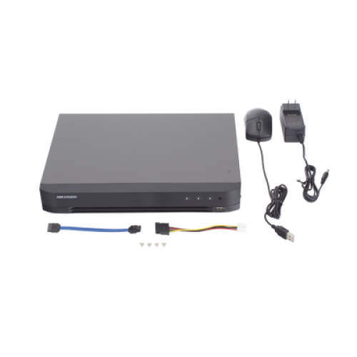 DVR 4 Canales TURBOHD + 2 Canales IP / 5 Megapixel Lite - 3K Lite / Audio de Dos Vías por Coaxitron / Reconocimiento Facial / ACUSENSE (Evista falsas alarmas) / 1 Bahía de Disco Duro / Salida de Video en Full HD 