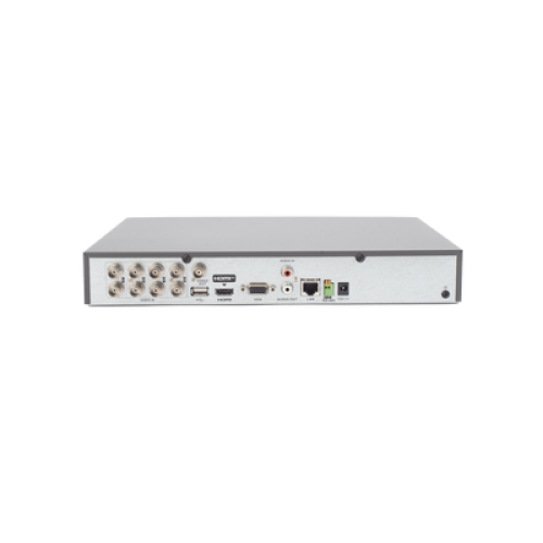 DVR 8 Canales TURBOHD + 4 Canales IP / 5 Megapixel Lite - 3K Lite / Audio de Dos Vías por Coaxitron / Reconocimiento Facial / ACUSENSE (Evita falsas alarmas) / 1 Bahía de Disco Duro / Salida de Video en Full HD