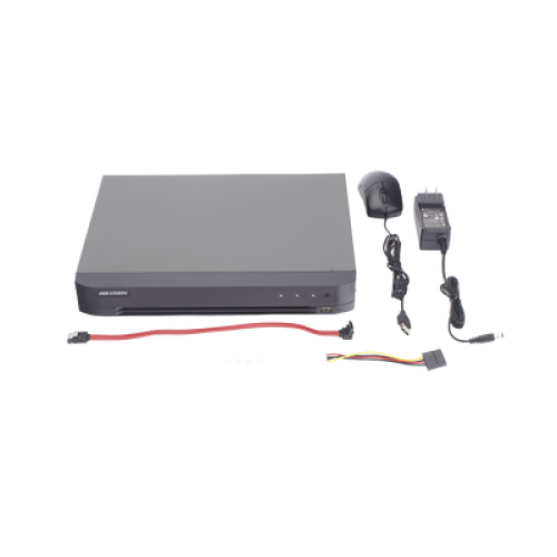 DVR 8 Canales TURBOHD +  8 Canales IP / 8 Megapixel (4K) / Audio por Coaxitron / ACUSENSE / Reconocimiento Facial / 1 Bahía de Disco Duro / Alarmas I/O / Salida de Video en 4K / H.265+