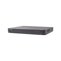 (ACUSENSE / Evita Falsas Alarmas) DVR 4 Megapixel / 16 Canales TURBOHD + 8 Canales IP  / 1 Bahía de Disco Duro / 16 Canales de Audio / Salida de Vídeo en Full HD