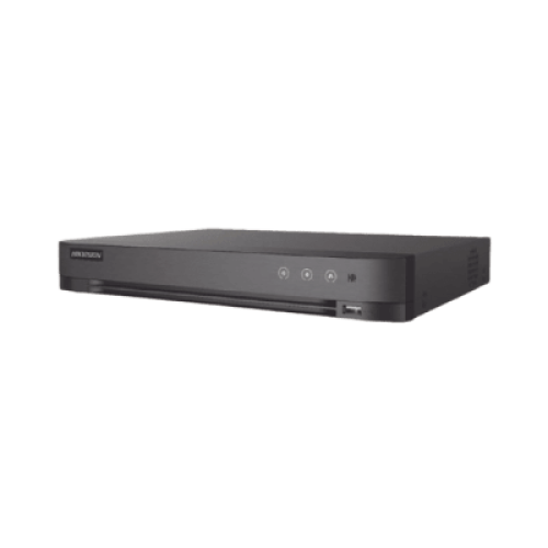 DVR 16 Canales TURBOHD + 8 Canales IP / 5 Megapixel Lite - 3K Lite / Salida Independiente HDMI - VGA / Audio de Dos Vías por Coaxitron / Reconocimiento Facial / ACUSENSE (Evista falsas alarmas) / 1 Bahía de Disco Duro / Salida de Video en Fu