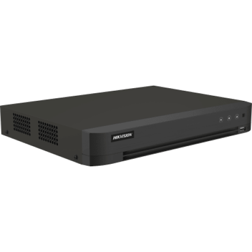 DVR 16 Canales TURBOHD + 8 Canales IP / 5 Megapixel Lite - 3K Lite / Audio de Dos Vías por Coaxitron / Reconocimiento Facial / ACUSENSE (Evita falsas alarmas) / 1 Bahía de Disco Duro / Salida de Video en Full HD
