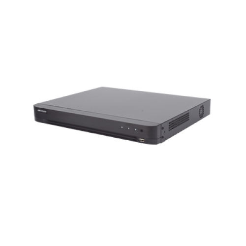 DVR 16 Canales TURBOHD + 16 Canales IP / 8 Megapixel (4K) / Audio por Coaxitron / ACUSENSE / Reconocimiento Facial / 2 Bahías de Disco Duro / Salida de Video en 4K / H.265+ / Alarmas I/O