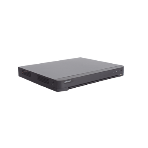 DVR 16 Canales TURBOHD + 16 Canales IP / 8 Megapixel (4K) / Audio por Coaxitron / ACUSENSE / Reconocimiento Facial / 2 Bahías de Disco Duro / Salida de Video en 4K / H.265+ / Alarmas I/O