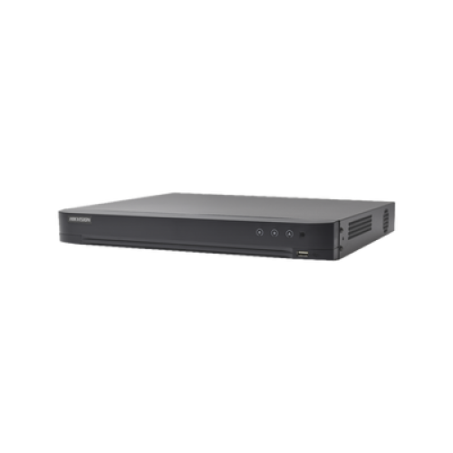 [Audio Bidireccional] DVR 32 Canales TurboHD + 8 Canales IP / 5 Megapixel Lite - 3K Lite / Acusense / Reconocimiento Facial  / Audio por Coaxitron / 2 Bahías de Disco Duro / H.265+ / Salida de Video en Full HD