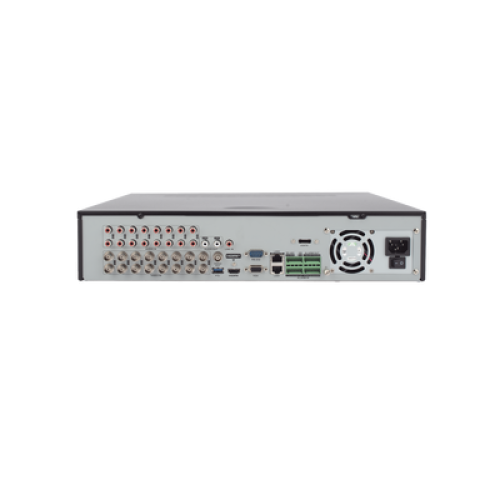 DVR 16 Canales TurboHD + 8 Canales IP / 3K / 5 Megapixel /  8 Bahías de Disco Duro / 16 Entradas de Audio Fisicas (Microfono por Separado) / Audio por coaxitron / Acusense / 16 Entradas de Alarma / POS / H.265+