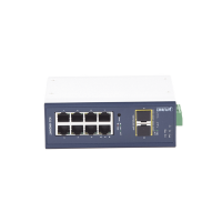 Switch Industrial Administrable Capa 2, 8 Puertos 10/100/1000T, 2 Puertos SFP 1G / 2.5 G BASE X
