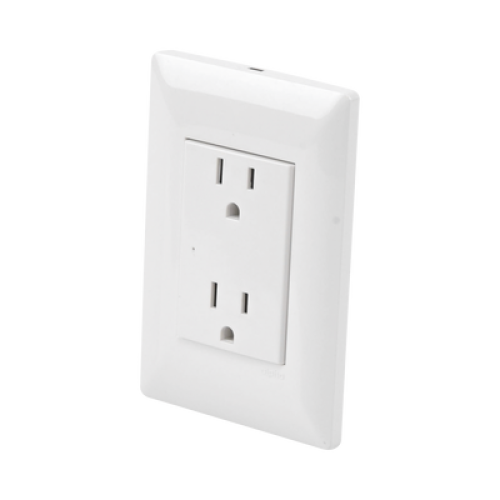 Contacto Inteligente de Pared Doble 120, 15A, con Supresor de Picos Tipo A.