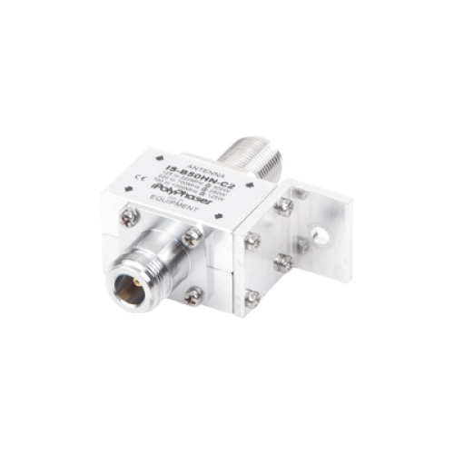 Protector Coaxial RF / 125-1000 MHz / 50 Ω / Conectores N Hembra / Ceja Frontal / 500W