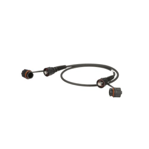 Patch Cord Cat6A IndustrialNet, Blindado S/FTP, Con Plug Industrial y Tapa en Cada Extremo, 1 Metro (3.28 Pies)