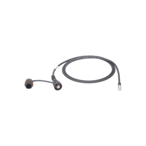 Patch Cord Cat6A IndustrialNet, Blindado S/FTP, Con Plug Industrial y Tapa en Un Extremo, 1 Metro (3.28 Pies)