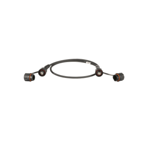 Patch Cord Cat6A IndustrialNet, Blindado S/FTP, Con Plug Industrial y Tapa en Cada Extremo, 3 Metros (9.84 Pies)