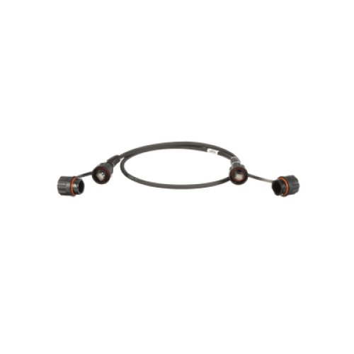 Patch Cord Cat6A IndustrialNet, Blindado S/FTP, Con Plug Industrial y Tapa en Cada Extremo, 3 Metros (9.84 Pies)