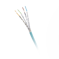 Bobina de Cable Blindado S/FTP Categoría 6A, Uso Industrial con Resistencia al Aceite, Rayos UV y Abrasión, Multifilar (Flexible), Color Azul Cerceta, Bobina de 500 Metros (1640 Pies) Bobina de Cable Blindado S/FTP Categoría 6A, Uso Industrial con Resistencia al Aceite, Rayos UV y Abrasión, Multifilar (Flexible), Color Azul Cerceta, Bobina de 500 Metros (1640 Pies)