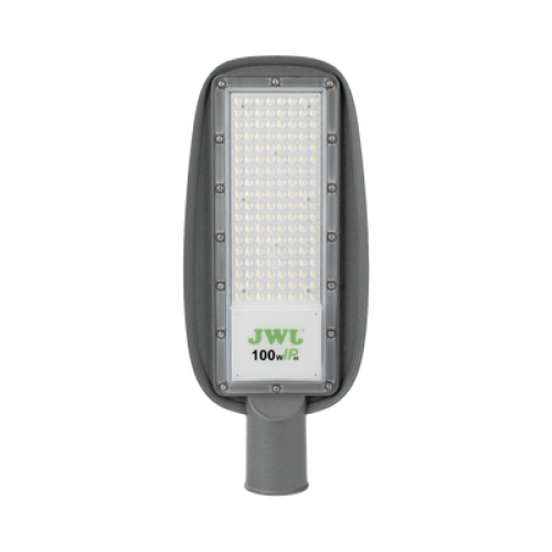 Luminaria LED  de 100 W / 100 - 265 V CA~50/60 Hz / Fotocelda  / Color Blanco/ Dimensiones 200 x 465 x 78 mm / Ángulo de Luz 135°.