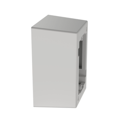 Caja de Pared Superficial de 1 Pieza, Uso Universal con Placas de Pared, con Cinta Adhesiva, Color Blanco