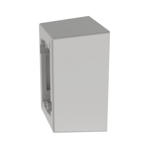 Caja de Pared Superficial de 1 Pieza, Uso Universal con Placas de Pared, con Cinta Adhesiva, Color Blanco