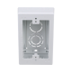 Caja de Pared Superficial, Uso Universal con Placas de Pared, con Cinta Adhesiva, Color Blanco