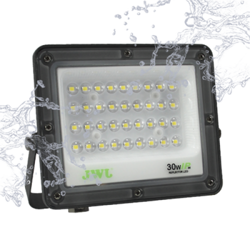 Reflector Tipo Lupa 100 W / Flujo luminoso 10 000 lm / 110 - 240 Vca~ 60Hz / Dimensiones 270 x 210 x 22 mm / Uso en exterior IP66.
