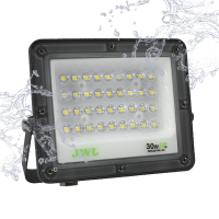 Reflector Tipo Lupa 200 W / Flujo luminoso 20 000 lm / 110 - 240 Vca~ 60Hz / Dimensiones 378 x 280 x 25mm / Uso en exterior IP66.