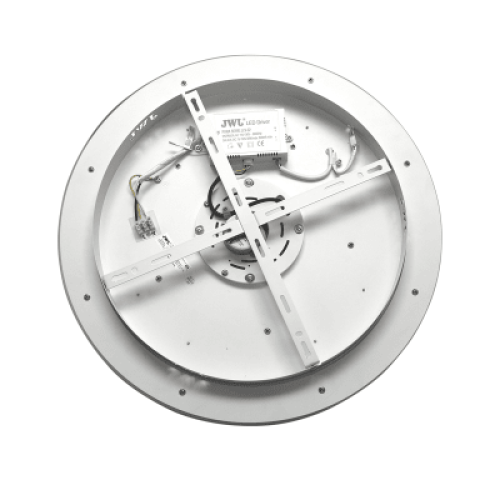 Ventilador de Techo con Luminario LED de 110 V CA 50/60 Hz /  88 W / 3 Tonos de Luz (6500 - 4 000 - 2 700 K) / Con giro 360° / Diámetro 495 mm / 6 Velocidades / Dimeable.