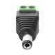 Adaptador Macho Tipo Jack de 3.5 mm (0.14 Pulgadas) Polarizado de 12 Vcc / Terminales Tipo Tornillo / Polarizado (+/-) / Ideal para Cámaras de Video Vigilancia