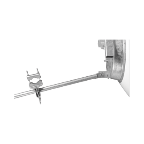 Antena direccional de Alto Rendimiento, 4 ft, Frecuencia de (4.9 a 6.1 GHz), Alto Aislamiento al Ruido, Ganancia de 35 dBi, Soporte de acero inoxidable, polaridad en 90 ° y 45 °, incluye montaje.