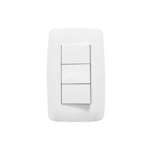 Apagador Escalera Triple de  127 V~60 Hz 10 A/ Color Blanco.