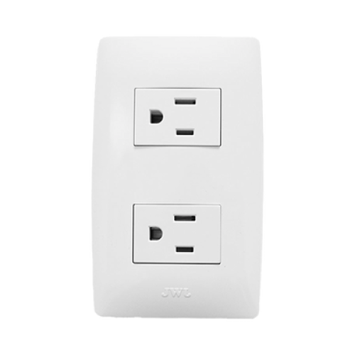 Contacto Dúplex de 127 V~60 HZ 15 A / Color Blanco.