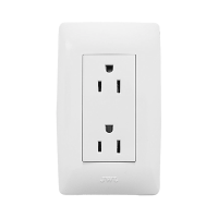 Contacto Dúplex de 127 V~60 Hz 15 A / Color Blanco.