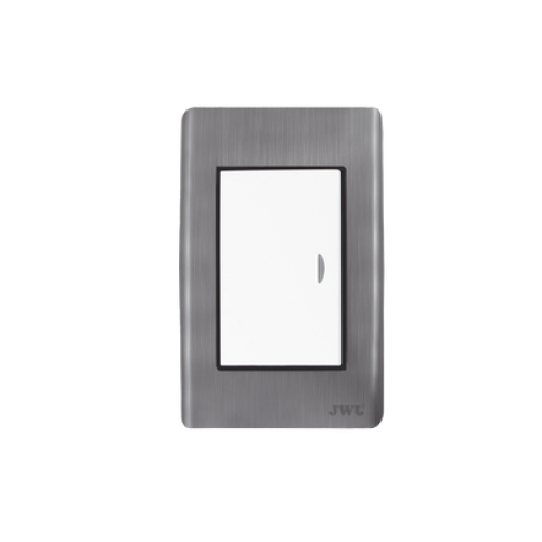 Apagador Escalera Sencillo de 10 A/ 127 V CA ~ 60 Hz / Placa de Acero. Apagador Escalera Sencillo de 10 A/ 127 V CA ~ 60 Hz / Placa de Acero.