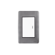 Apagador Escalera Sencillo de 10 A/ 127 V CA ~ 60 Hz / Placa de Acero. Apagador Escalera Sencillo de 10 A/ 127 V CA ~ 60 Hz / Placa de Acero.